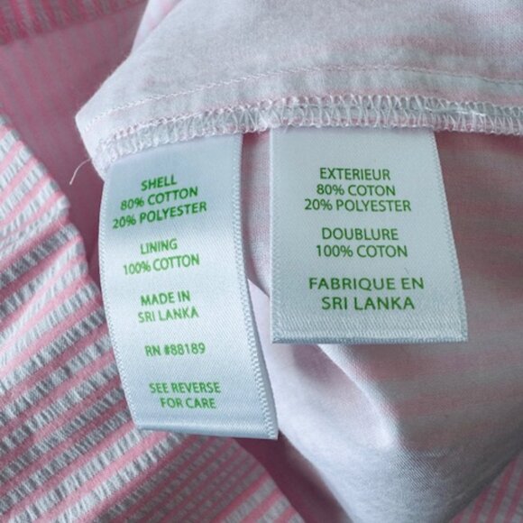 NWT Lilly Pulitzer Faye Skort Capri Coral Pink Seersucker Stripe Ruffle 8 - Picture 6 of 7